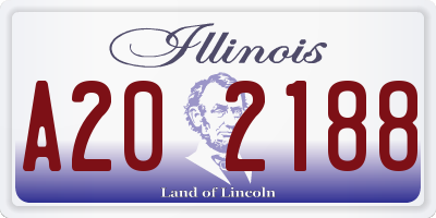 IL license plate A202188