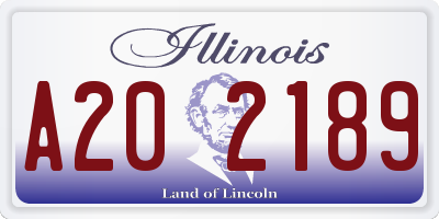 IL license plate A202189
