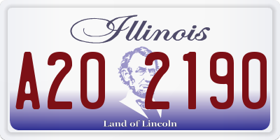IL license plate A202190