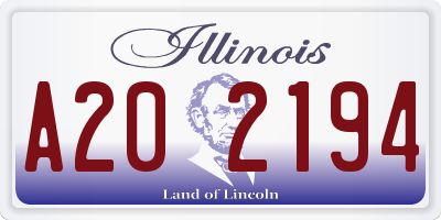 IL license plate A202194