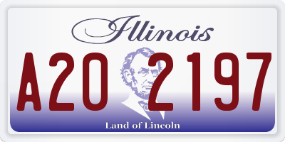 IL license plate A202197