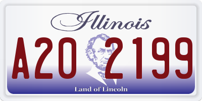 IL license plate A202199