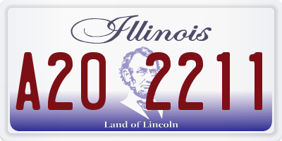 IL license plate A202211