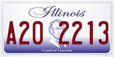 IL license plate A202213