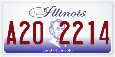 IL license plate A202214