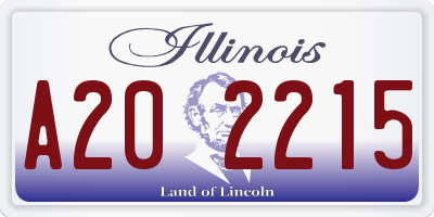 IL license plate A202215