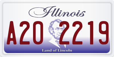 IL license plate A202219
