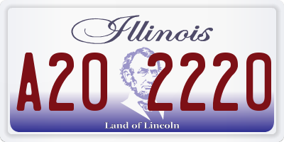 IL license plate A202220