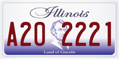 IL license plate A202221
