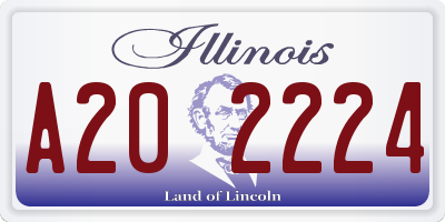 IL license plate A202224