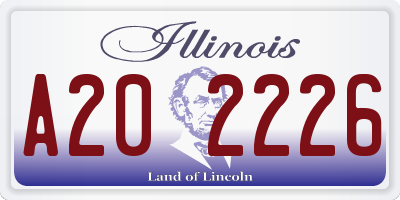 IL license plate A202226