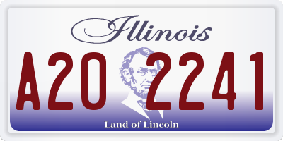 IL license plate A202241