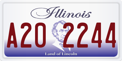 IL license plate A202244