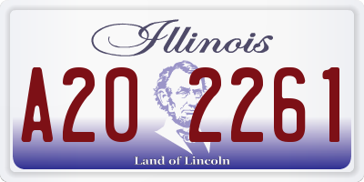 IL license plate A202261