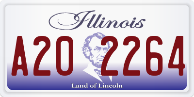 IL license plate A202264