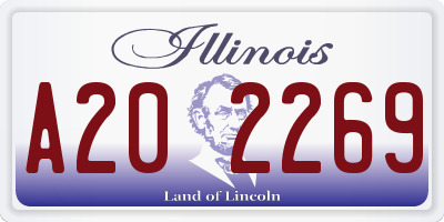 IL license plate A202269
