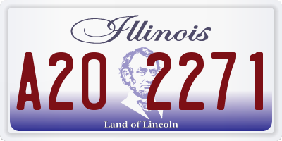 IL license plate A202271