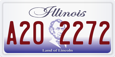 IL license plate A202272