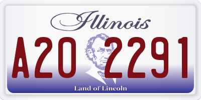 IL license plate A202291