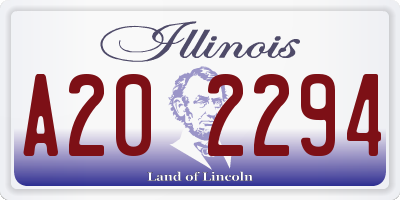 IL license plate A202294