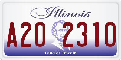 IL license plate A202310