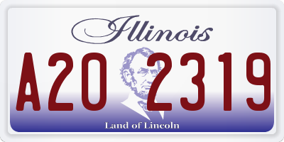 IL license plate A202319