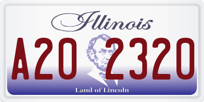 IL license plate A202320