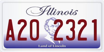 IL license plate A202321