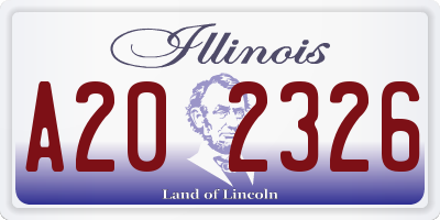 IL license plate A202326