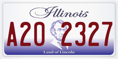 IL license plate A202327