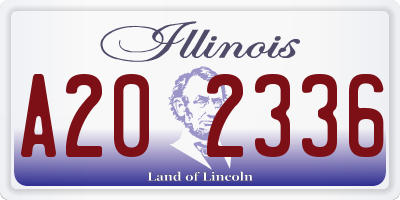 IL license plate A202336