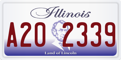 IL license plate A202339
