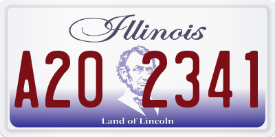 IL license plate A202341