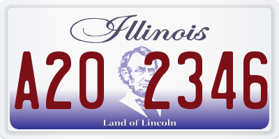 IL license plate A202346