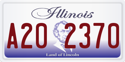 IL license plate A202370