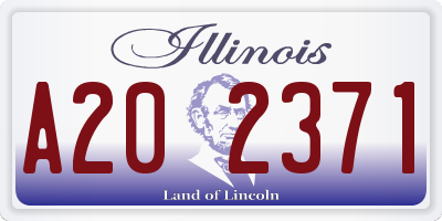 IL license plate A202371