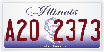 IL license plate A202373