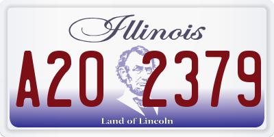 IL license plate A202379