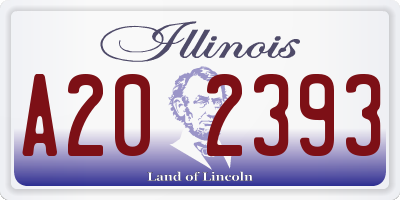 IL license plate A202393