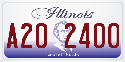 IL license plate A202400