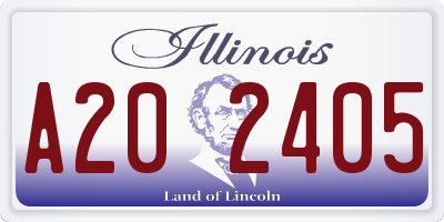 IL license plate A202405