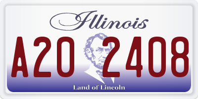 IL license plate A202408