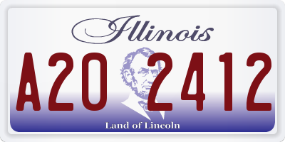 IL license plate A202412
