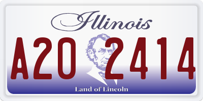 IL license plate A202414