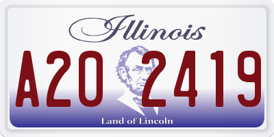 IL license plate A202419