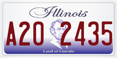 IL license plate A202435