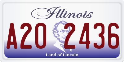 IL license plate A202436