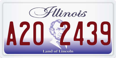 IL license plate A202439