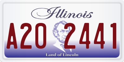 IL license plate A202441