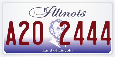 IL license plate A202444